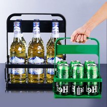 홀더 커피 캐리어 트레이 캔 음료수 컵 배달 6구 캠핑, 1-커피캐리어-그린