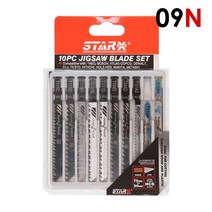 공구엔 직소날 직소기 톱 날, 10PCS 세트, 10개