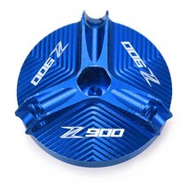 Z900 오토바이 엔진 플러그 연료 필터 커버 캡 볼트 CNC 알루미늄 액세서리 가와사키 Z900 2017 2018 2019, 06 Blue
