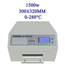 110V/220V T-962A 적외선 IC 히터 T962A 데스크탑 리플로우 오븐 BGA SMD SMT 재작업 Sation T 962A 웨이브 300 x mm, T-962 220V