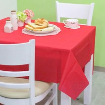 (주)파티해 칼라 비닐 테이블보-(1매입), 레드