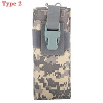 무전기 파우치 멜빵 가방 보관함전술 Molle 라디오 주머니 워키 토키 홀더 가방 허리 벨트 팩 나일론 휴대, 06 Type 2