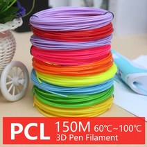 MYRIWELL RP-100C 사용 PLA ABS PCL 1.75MM 필라멘트 3D 프린터 펜 저전압 안전 금속 쉘 USB 3D 펜 최고의 크리스마스 선물, pcl 150, 09 pcl 150