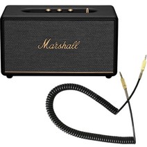 마샬 스탠모어 III 3세대 무선 블루투스스피커, BLACK 1+3.5MM ADAPTER 1