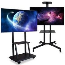 (YESHUA)LG 거치대 중소기업 삼성 32-75인치 이동식 스탠드 TV 철제 거실 호환 다이(BARUK), 이동식 TV거치대 일반형