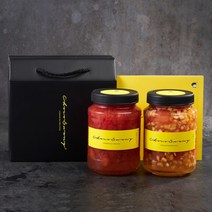 [초코써니 자몽청+자몽파인애플청] 차 선물세트포장 500g 2병 에이드 요거트 수제청 과일청 답례품, ●500g(자몽청+자몽파인애플청)세트