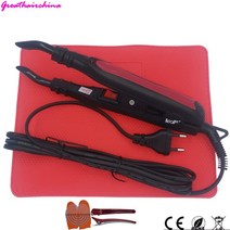 EU CE 인증 일정한 온도 퓨전 히트 커넥터 케라틴 본딩 헤어 익스텐션 도구 1 개, 04 Pliers Pad  EU Plug