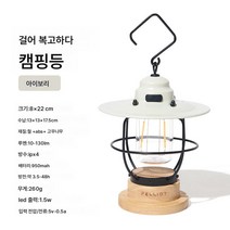 DFMEI led 텅스텐 필라멘트 걸이형 빈티지 캠핑등 충전식 비상 조명등 텐트 무드등, 아이보리
