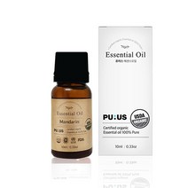 퓨어스 유기농 만다린 에센셜 오일 10ml / USD 아로마 베이스 페이스 릴렉싱 오일
