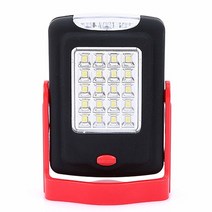 이층 원터치 캠핑텐트 led 휴대용 랜턴 개 암 나무 열매 자기 작업 빛 손전등 토치 램프 비상 자동차 수리 작업장, 빨간색