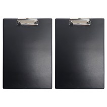 유아온 깔끔한 검정색 A4 클립보드 2개입