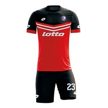 로또 축구유니폼 LOTTO 239A(검정색/적색)
