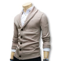 블루포스 남성용 슈케리 가디건 남자 니트 숄가디건