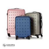 LVC 골드 피아 딤플 프리미엄 ABS 여행용 캐리어 28용 화물 형 공항 가방