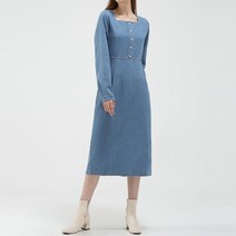 퀸이즈 스퀘어 청 원피스