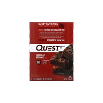퀘스트 뉴트리션 퀘스트 바 프로틴 바 초코 브라우니 12개입, 60g, 12개