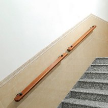 벽부형 손스침 원목 계단 핸드레일 노약자 장애우 경사로 지지대 외부 내부 보조손잡이, 30cm 고정대2개