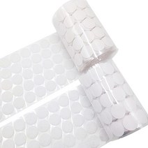양면 원형 접착 벨크로 찍찍이 테이프 10mm(90매)20mm(50매), 2양면찍찍이20mm-50입