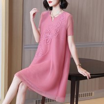 엄마옷 봄 여름 여성 원피스 중년여성 50대 60대 마담의류 슬림 스커트