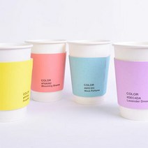 테이크아웃 디자인 합지 무지홀더 팬톤 4종 500개, 사이즈:12/16oz, 단품