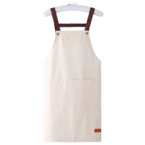 모모아 카페 바리스타 앞치마 업소용 H형 방수앞치마, 베이지, 1개