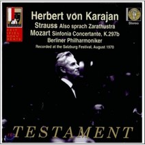 [CD] Herbert von Karajan 슈트라우스: 짜라투스트라는 이렇게 말했다 / 모차르트: 신포니아 콘체르탄테 - 카라얀