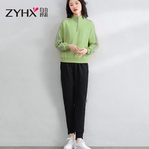 여성 자유 호흡 2021 뉴타입 운동복 가을 기모트레이닝복세트