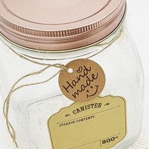종이택 크라프트 상품택 마끈 포장택 핸드 메이드 라벨 100p, 크라프트 핸드메이드 택 100p