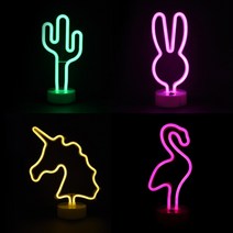 네온무드등 모음 크리트 인테리어 취침등 조명, 선택14-LED네온무드등(플라밍고)