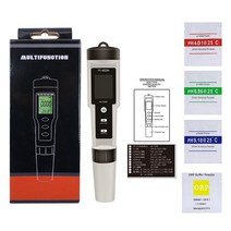 ph측정기 YY-400 4 in 1 2 PH/ORP/H2/TEMP LCD 백라이트 디지털 수질 테스터 다기능 테스트 펜, 04 YY-400H 2 in 1