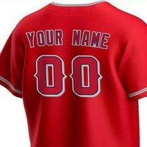 WBC유니폼 야구 국대 유니폼 야구모자 로스 앤젤레스 남성 여성 청소년 저지 천사 스티치 티셔츠 2023 새로운 커스텀