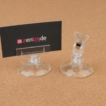 socean 빨판 흡착 바닥고정 미니 표지판 가격표 집게발 2P 상품 가격 표시 정보 메모 꽂이판 네임카드 진열대 제품, 집게형
