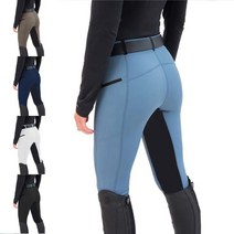 말라이더 승마복 고탄성 레깅스 승마바지 의류 보호복 장비, S, 카키