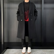 지오송지오 캐시미어 더블 롱코트 블랙 ZE6CT607