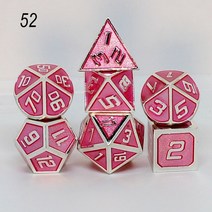 휴대용게임기 가정용 미니 옛날 고전 레트로 게임기 Rpg 주사위 다면체 세트 금속 dnd 게임 d20 10 8 12, 11 52