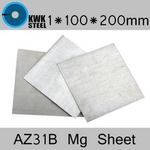 1*100*200 미리메터 AZ31B 마그네슘 합금 시트 Mg 플레이트 전기 도금 양극 실험, 한개옵션0