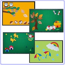 환경꾸미기(중) 모음 / 펠트 찍찍이 소품 융판 게시판, 개구리봄나들이