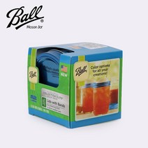 쇼핑오션볼 메이슨 블루 와이드 뚜껑 밴드 6p세트 밀폐유리자 볼메이슨 드리킹자 유리병 레귤러뚜껑+dhtustyvld, 해피상품, 해피상품
