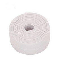 씰링 코크 스트립 테이프 pvc self adhesive 방수 샤워 싱크 목욕 가장자리 벽 스티커 주방 욕실 욕조 바닥, 하얀, 3.2M X 3.8CM