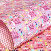 [대도지물] 포장지(양면레자크지-주니어레자크)10p, 플라워