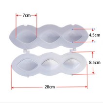 Wonderlife 미트볼 메이커 수동 미트 로프 몰드 메이커 프레스 다진 고기 프로세서 케이크 디저트 주방 도구 DIY Home Meat Pie, Large