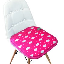 좋은자리 1인용 2인용 3인용 전기방석 의자 극세사 미니 등받이 쇼파용 전기장판 방석 전기매트 고양이 강아지 온열방석, 4. 극세사구름핑크 1인(43×43cm)