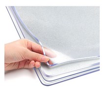 라운드 식탁 매트 맞춤제작 테이블 두꺼운 pvc 방수 뜨거운 절연 고급 대형 아크릴판, 90x180cm, 스크럽 3.0  둥근 모서리