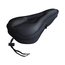 27x17cm 시트 커버 컴포트 자전거 소프트 젤 안장 쿠션, 스폰지, 블랙