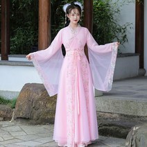 블루 와이드 여성 어른 철릭 계량 생활 한복 한국 무용 의상 무사복 사극 드라마 촬영 의상