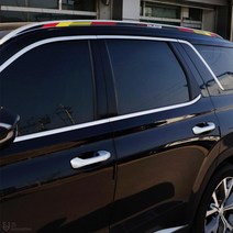 [JS AUTOMOTIVE] 팰리세이드 루프렉 레일 지붕천장 엠블럼 데칼 랩핑 튜닝 몰딩 스티커 인테리어 자동차 용품, 블랙_독일