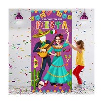 Fiesta 커플 사진 문 배너 거대한 패브릭 부스 배경 멕시코 테마 축제를 위한 재미