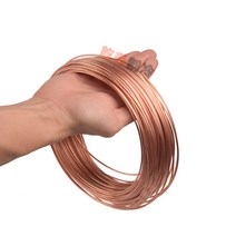 동 파이프 작은 구리 튜브 에어컨 냉장고 냉동 압축, 3mm 외경 2.0mm 내경  - 길이1m