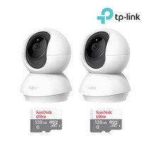 티피링크 Tapo C210+128GB SD카드 2팩 아기 강아지 2K 홈캠 2세트