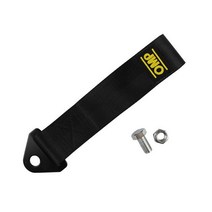 유니버설 26cm 고강도 나일론 견인 스트랩 자동차 레이싱 견인 로프 자동 트레일러 밧줄 범퍼 트레일러 너트와 견인 스트랩, 03 black